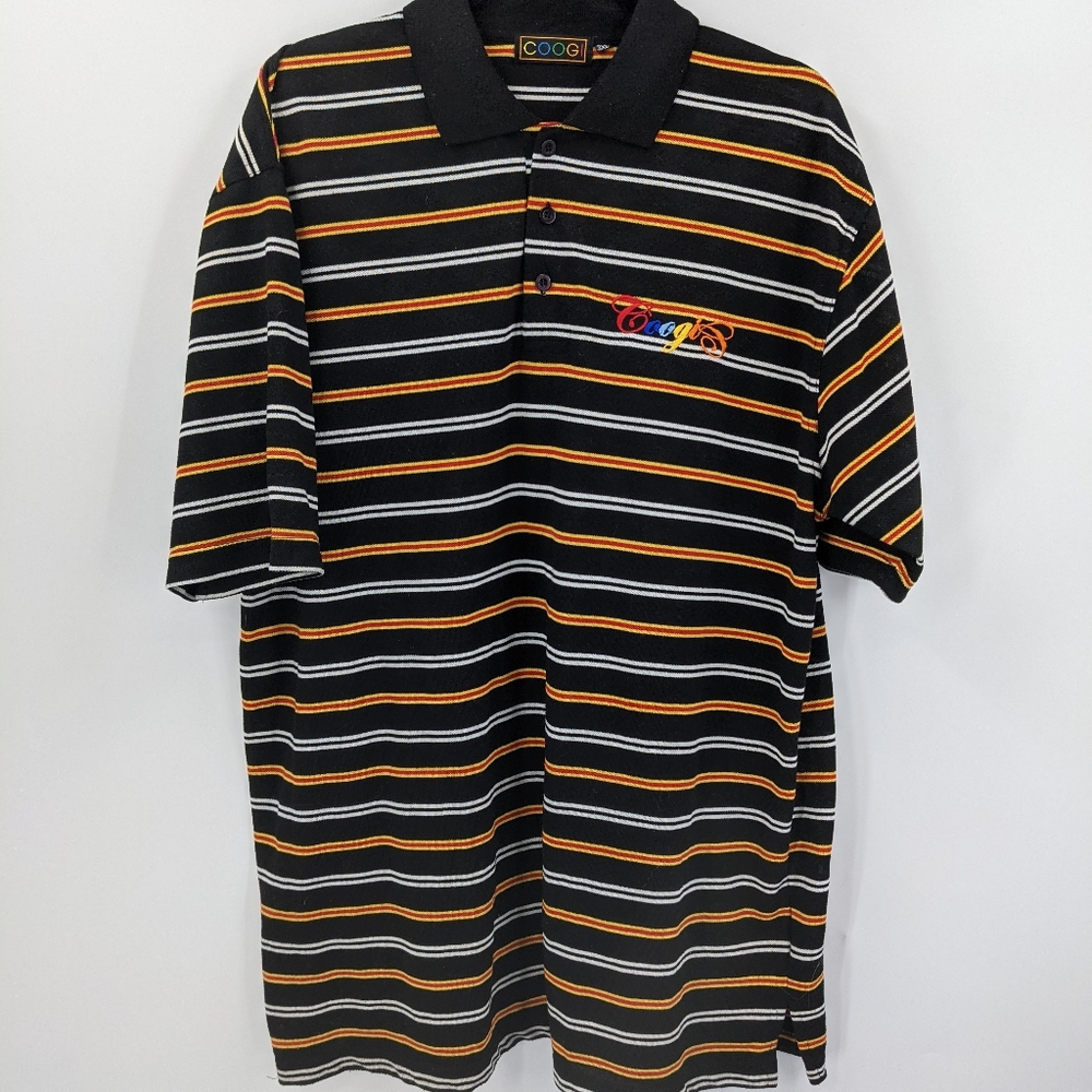 Men's COOGI Striped Polo Shirt